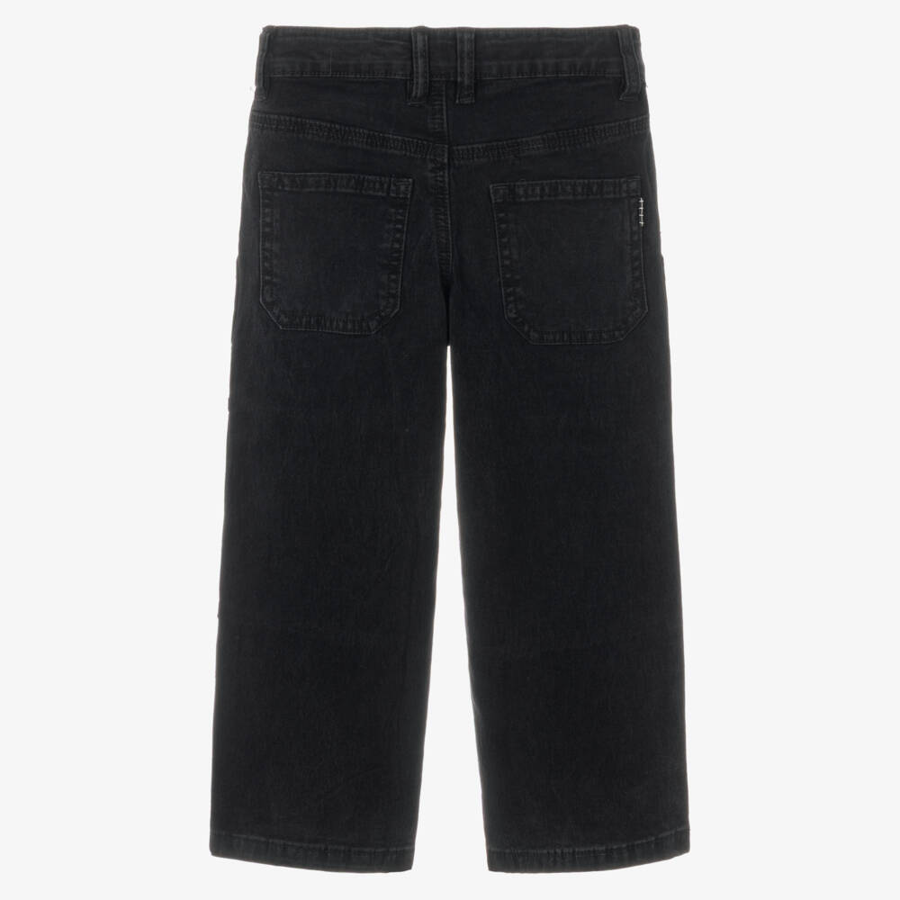 Molo-Boys Black Denim Relaxed Fit Jeans | Childrensalon