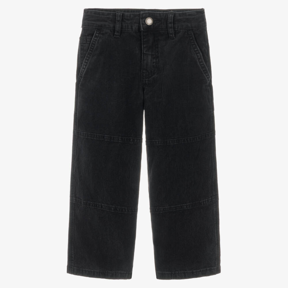 Molo-Boys Black Denim Relaxed Fit Jeans | Childrensalon