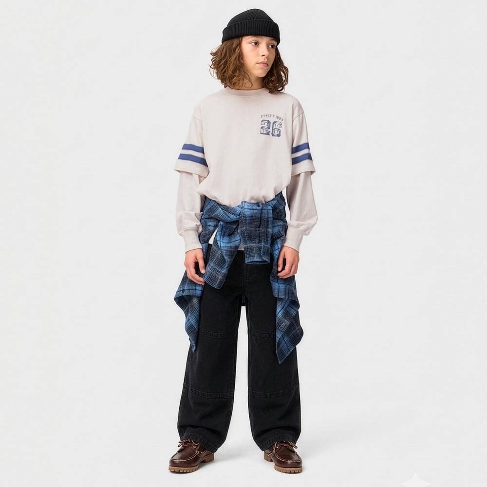 Molo-Boys Black Denim Relaxed Fit Jeans | Childrensalon