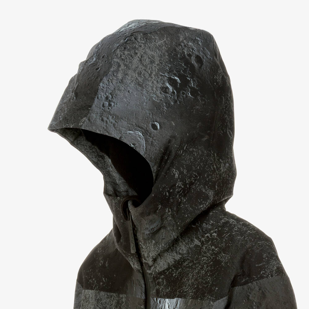 Molo-Boys Black Moon Print Technical Ski Jacket | Childrensalon