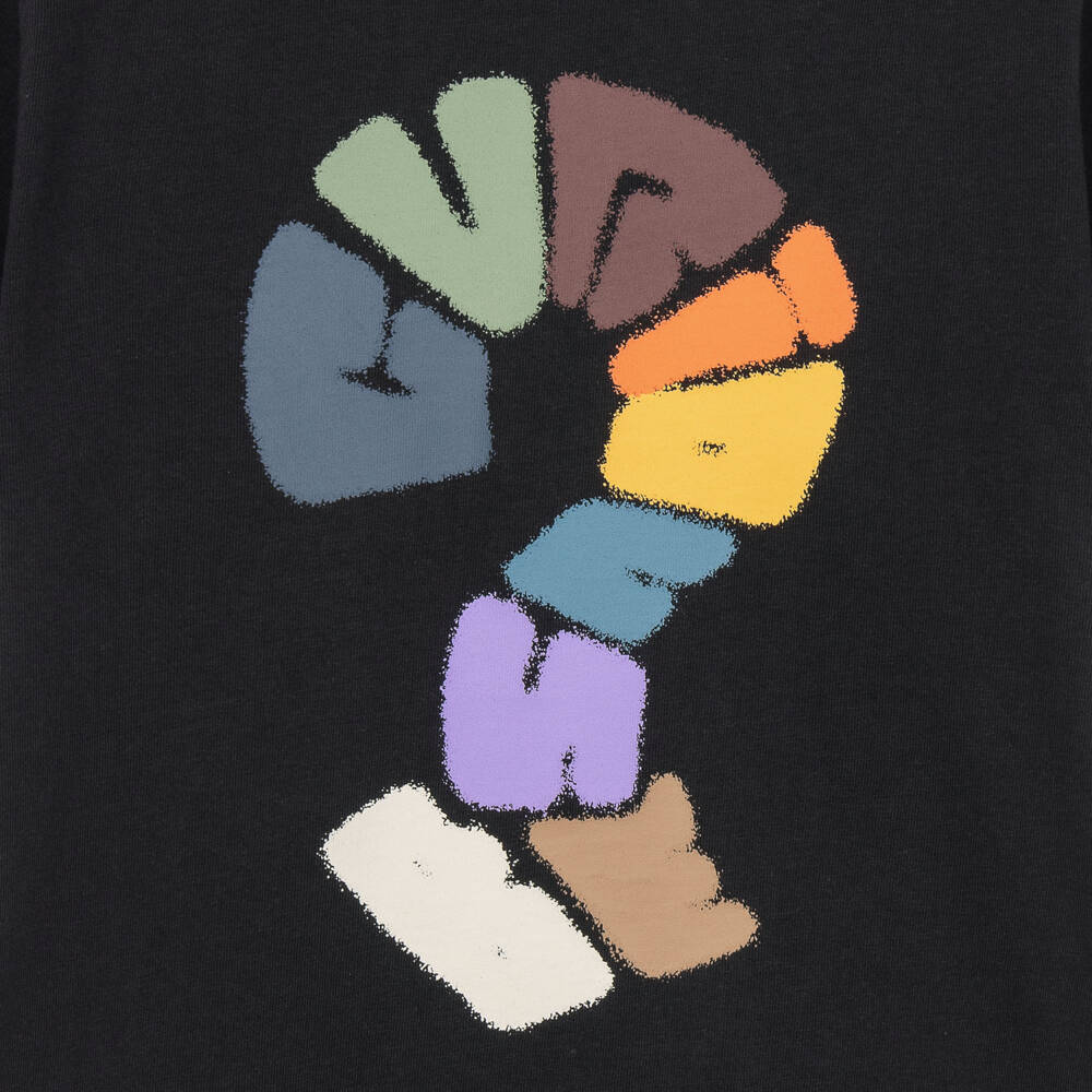 Molo-Boys Black Organic Cotton Graphic Print T-Shirt | Childrensalon