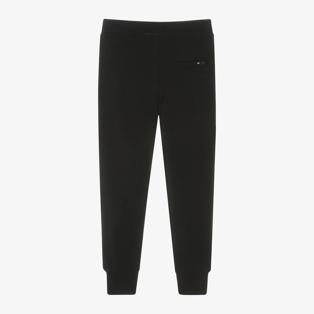 Molo-Boys Black Organic Cotton Joggers | Childrensalon