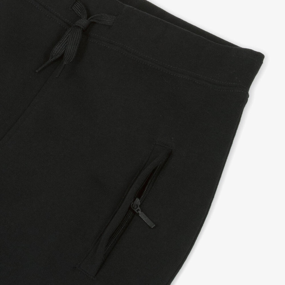 Molo-Boys Black Organic Cotton Joggers | Childrensalon