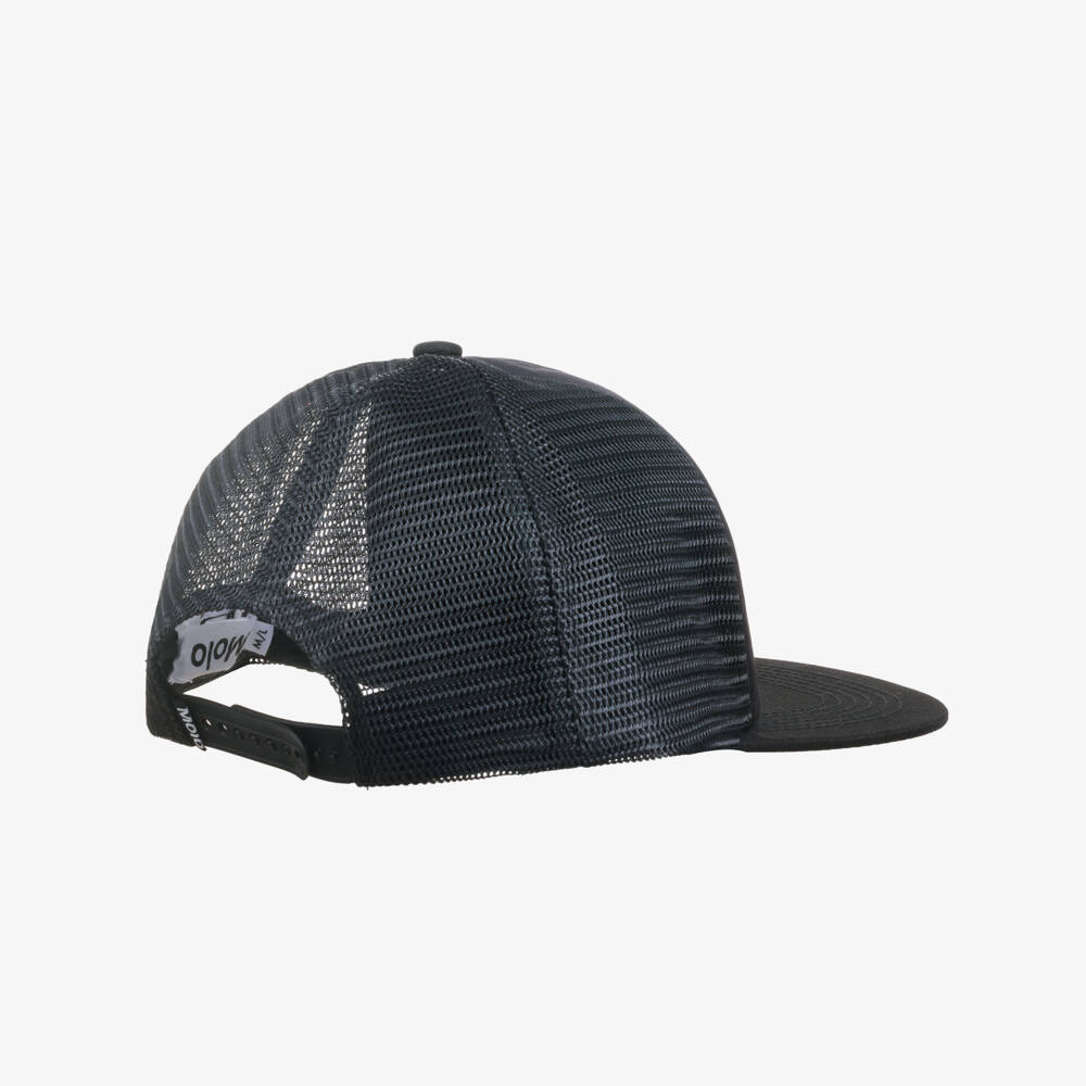 Molo-Boys Black Smiling Face Cap | Childrensalon