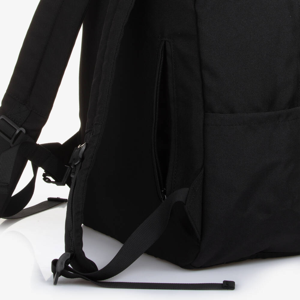 Molo-Boys Black Space Print Canvas Backpack (41cm) | Childrensalon