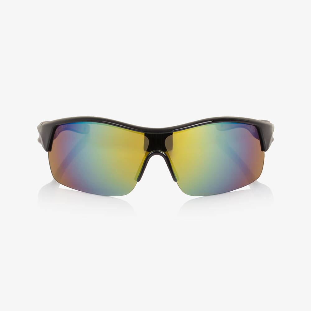 Molo-Boys Black Sunglasses with Mirror Lenses (UVA/UVB) | Childrensalon
