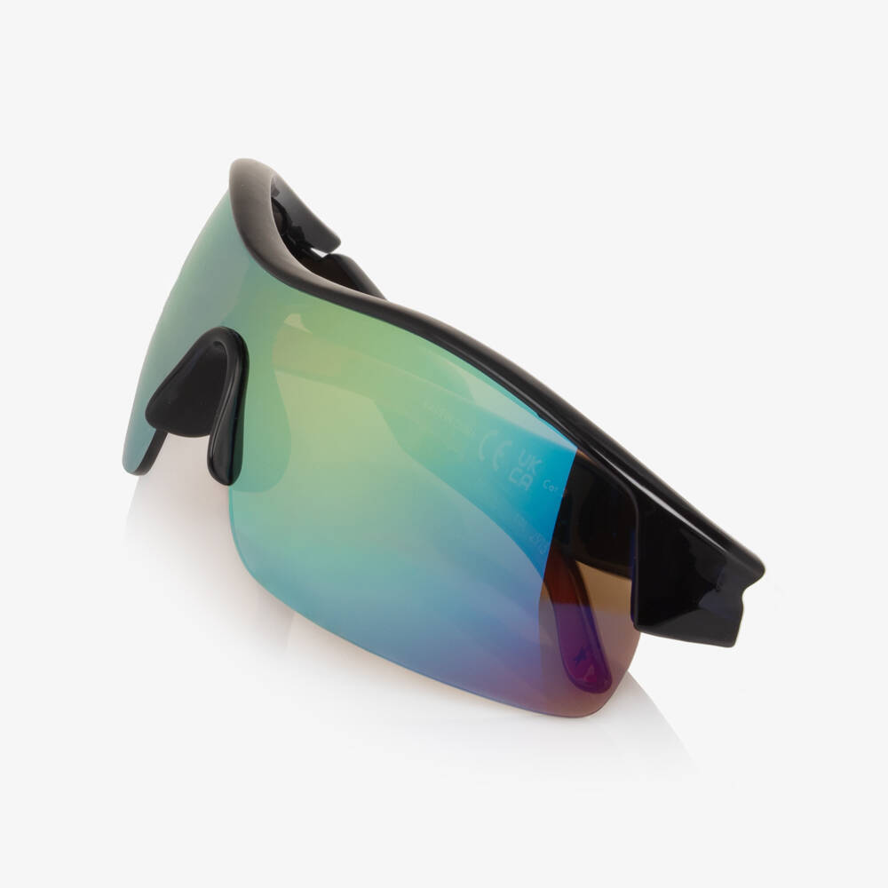 Molo-Boys Black Sunglasses with Mirror Lenses (UVA/UVB) | Childrensalon