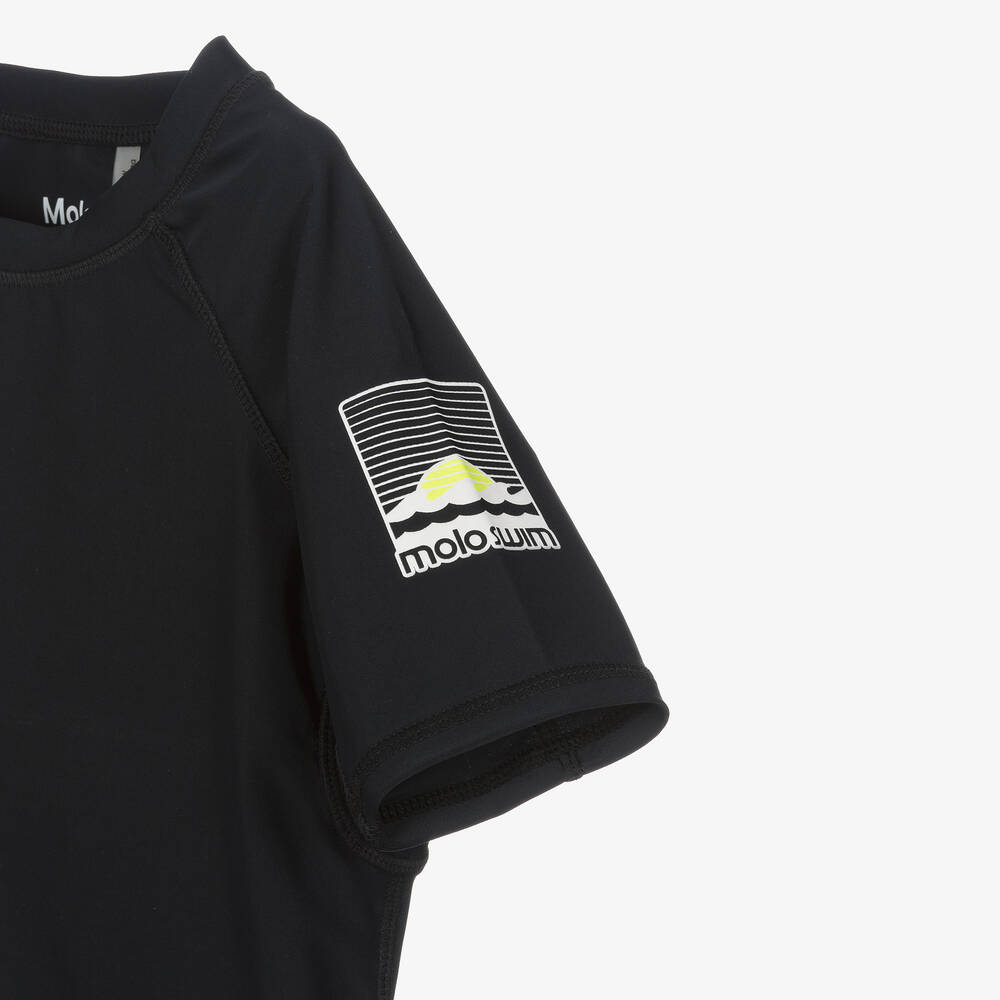 Molo-توب سباحة لون أسود للأولاد (UPF50+) | Childrensalon