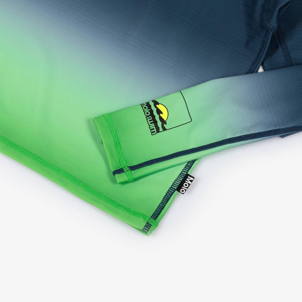 Molo-Boys Blue & Green Ombré Sun Protective Swim Top (UPF50+) | Childrensalon