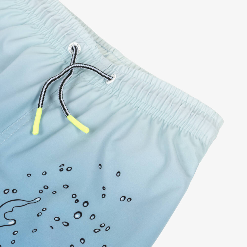 Molo-Boys Blue Happy Splash Swim Shorts (UPF50+) | Childrensalon