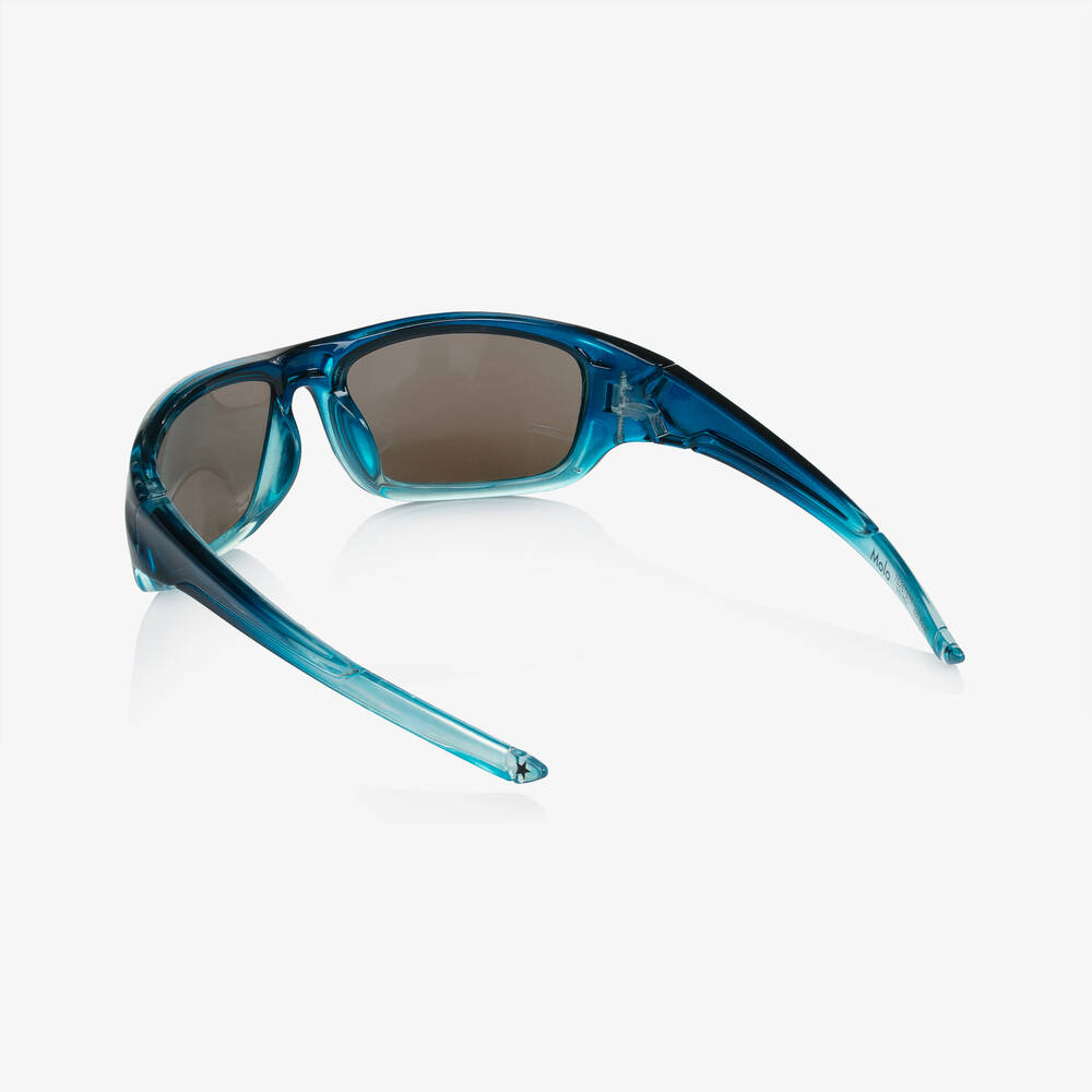 Molo-Boys Blue Mirror Sunglasses (UVA/UVB) | Childrensalon