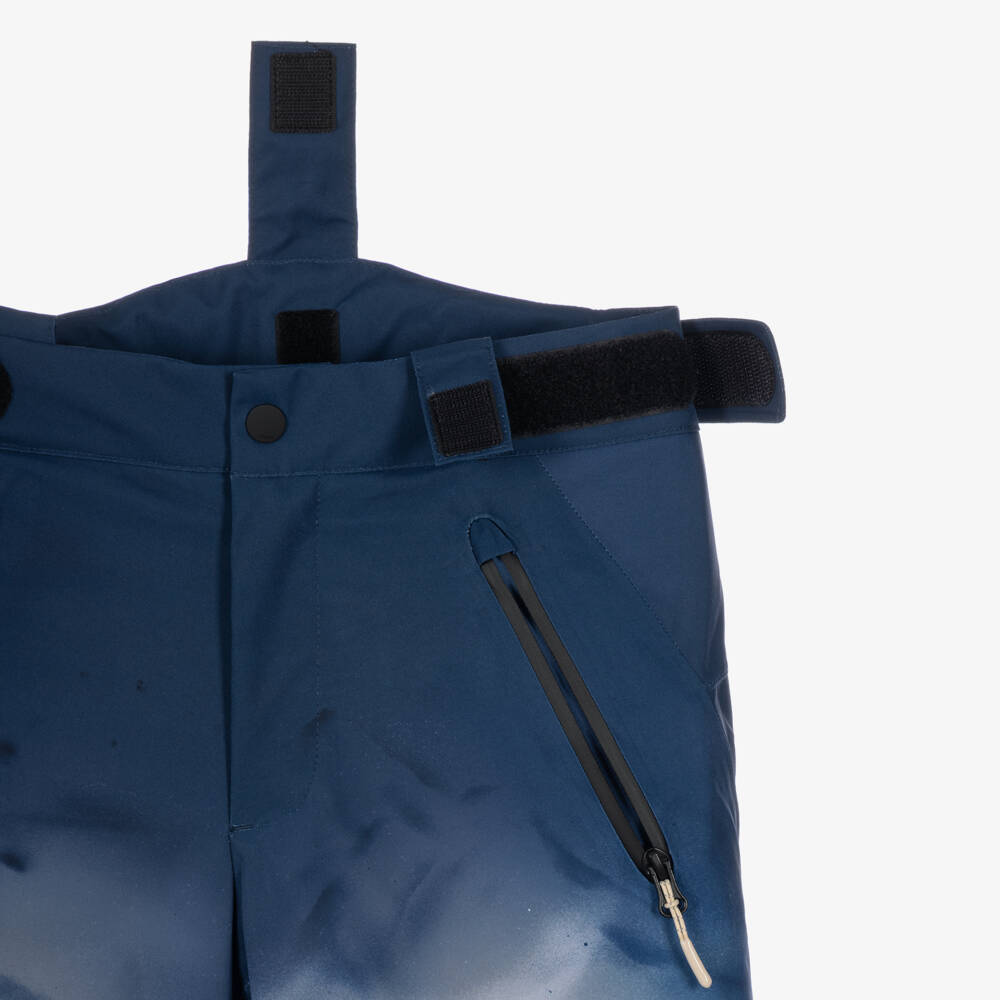 Molo-Boys Blue Mountain Print Technical Ski Trousers | Childrensalon