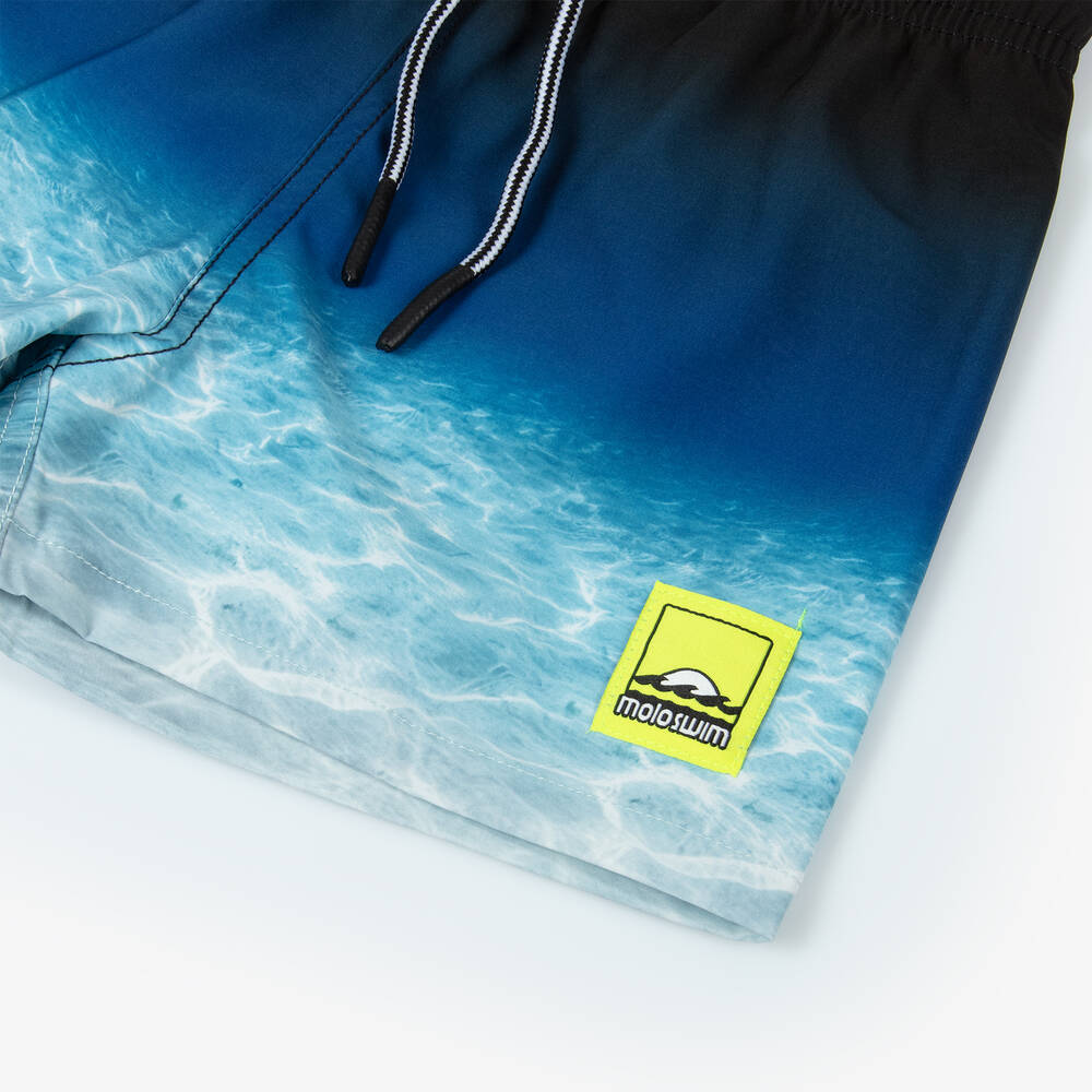 Molo-Boys Blue Ocean Swim Shorts (UPF50+) | Childrensalon
