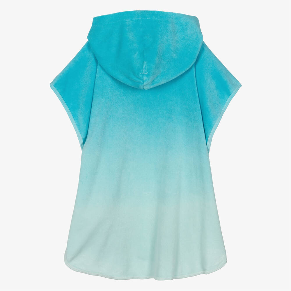 Molo-Boys Blue Ombré Organic Cotton Poncho Towel | Childrensalon
