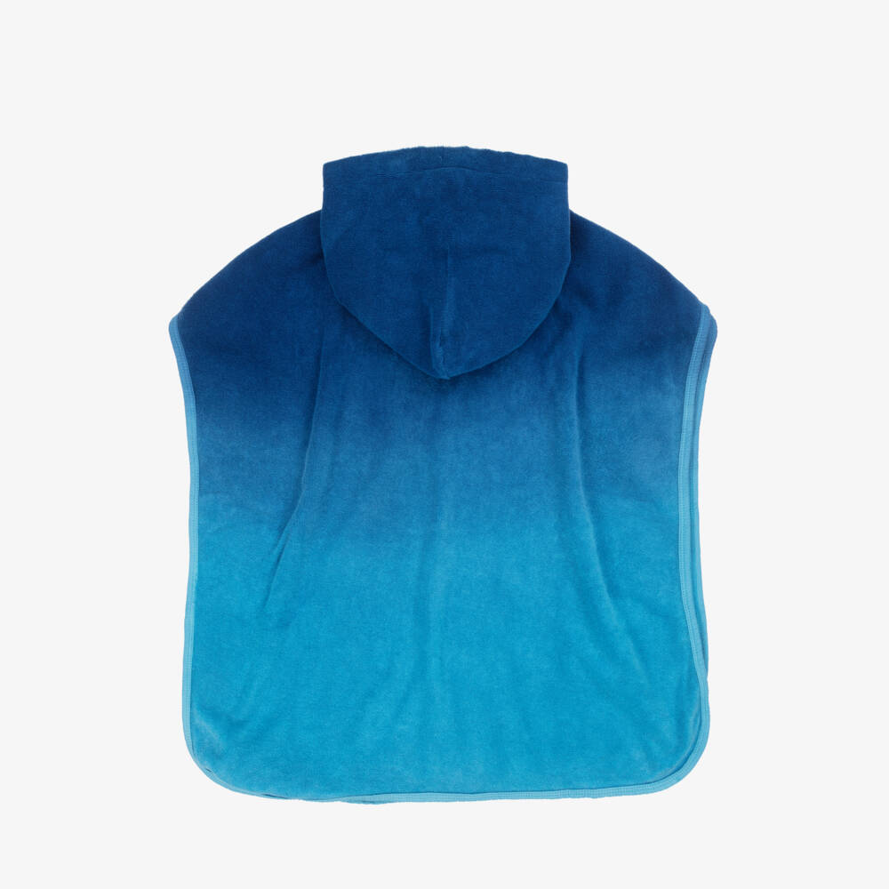 Molo-Пляжная накидка синяя омбре с капюшоном из органического хлопка для мальчиков | Childrensalon