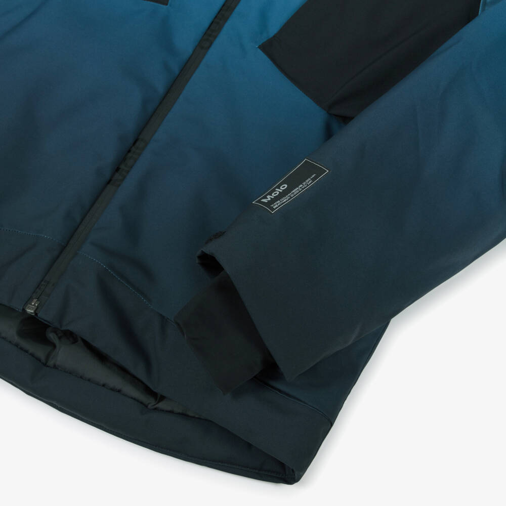 Molo-Boys Blue Ombré Technical Ski Jacket | Childrensalon