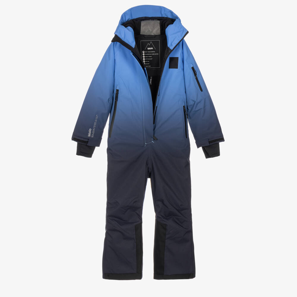 Molo-Boys Blue Ombré Waterproof Snowsuit | Childrensalon