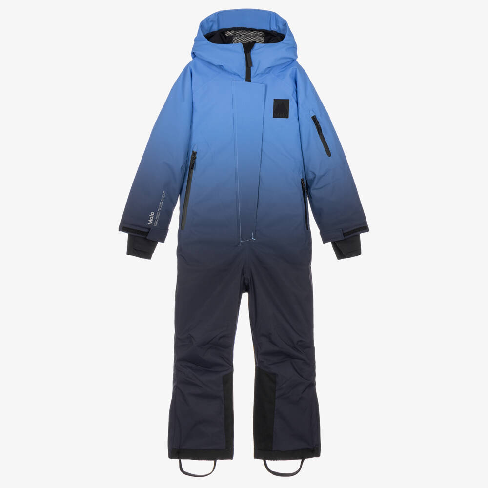 Molo-Boys Blue Ombré Waterproof Snowsuit | Childrensalon