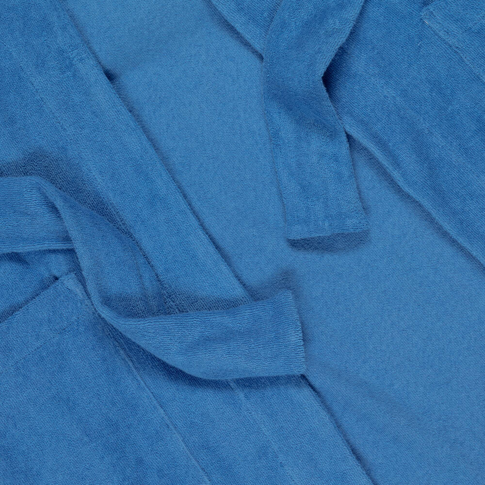 Molo-Халат синий махровый из органического хлопка | Childrensalon