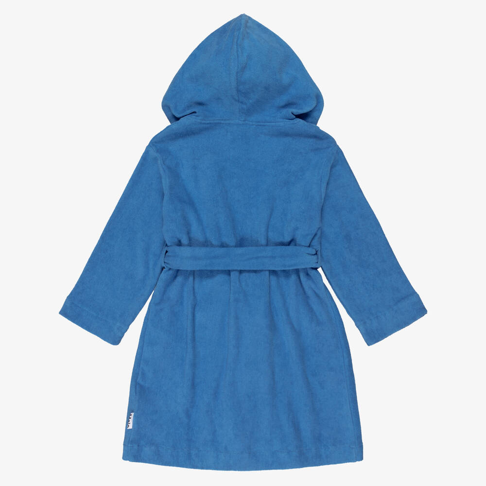 Molo-Халат синий махровый из органического хлопка | Childrensalon