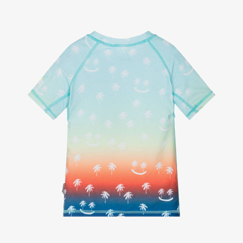 Molo-Топ для плавания голубой с пальмами для мальчиков (UPF50+) | Childrensalon