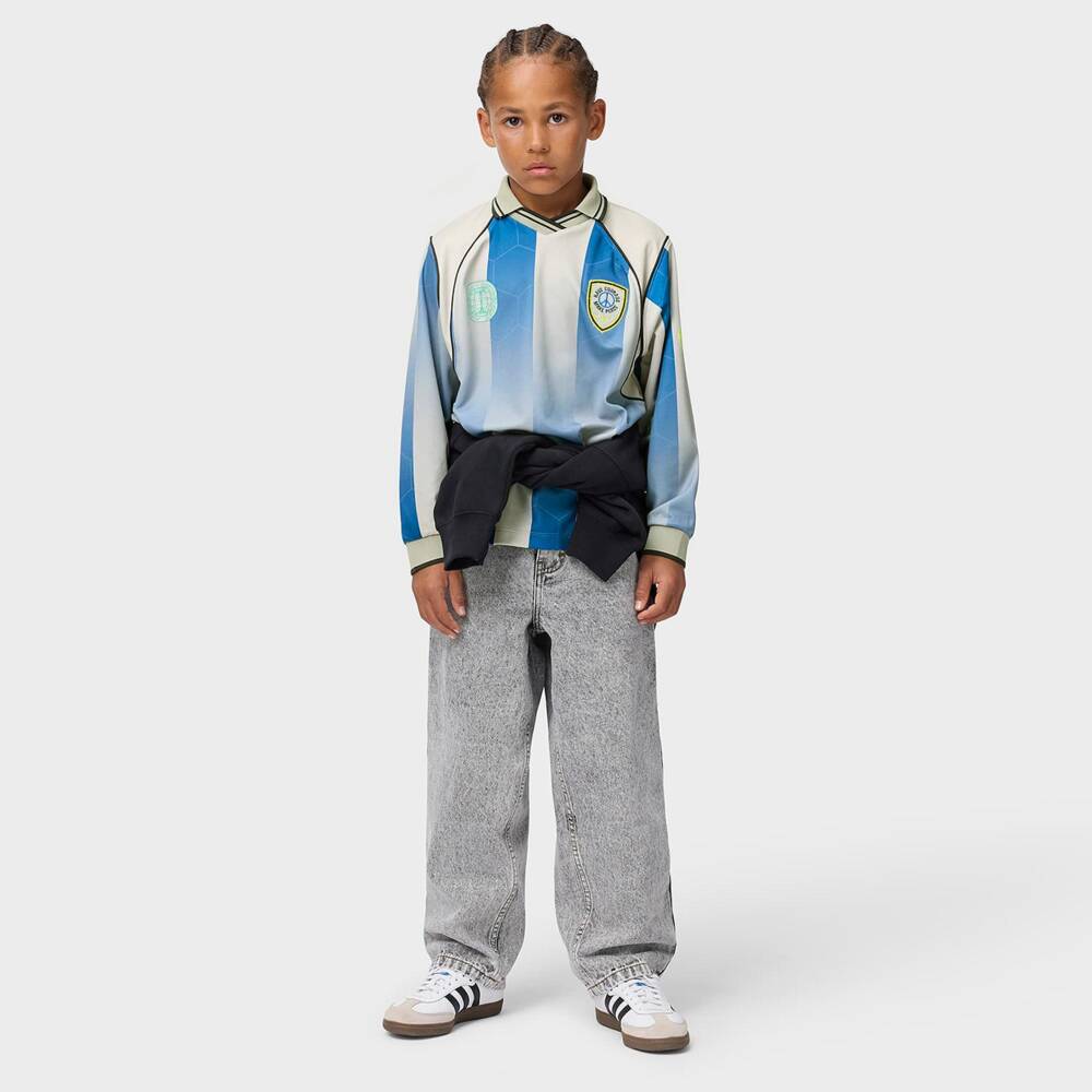 Molo-Boys Blue Striped World United Top | Childrensalon