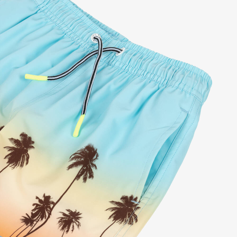 Molo-Boys Blue Sunrise Skate Swim Shorts (UPF50+) | Childrensalon