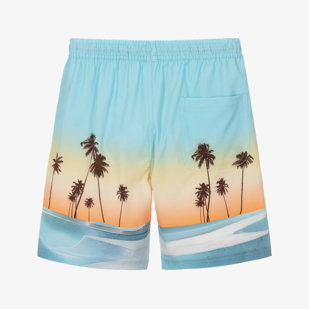 Molo-Boys Blue Sunrise Skate Swim Shorts (UPF50+) | Childrensalon