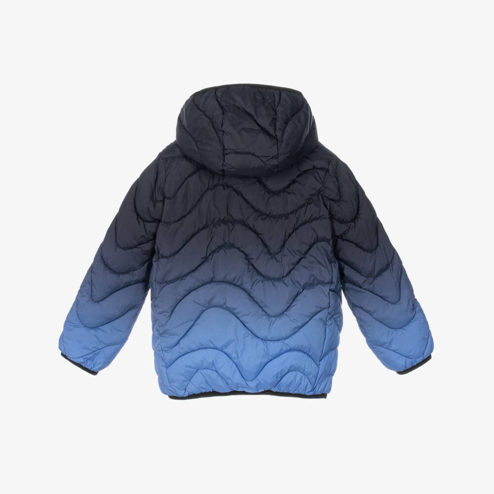 Molo-Boys Blue Technical Down Puffer Jacket | Childrensalon