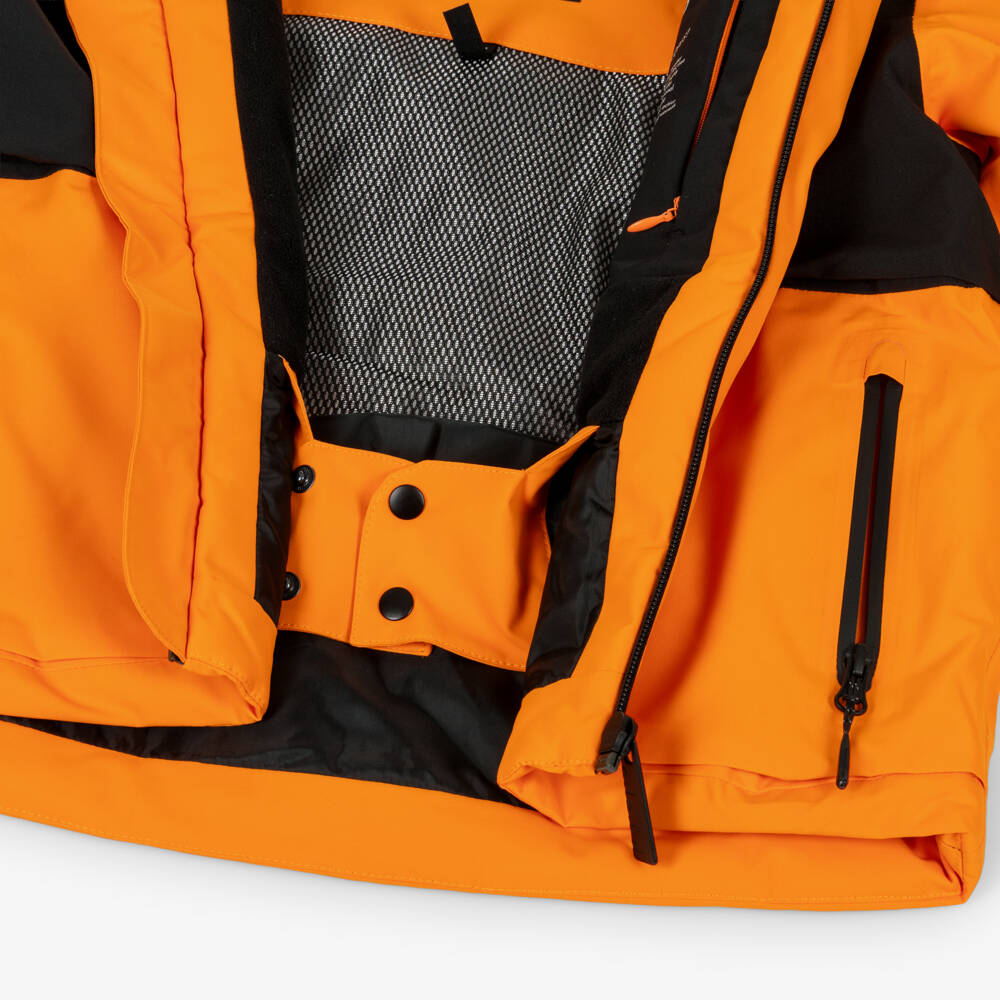 Molo-Boys Bright Orange Technical Ski Jacket | Childrensalon