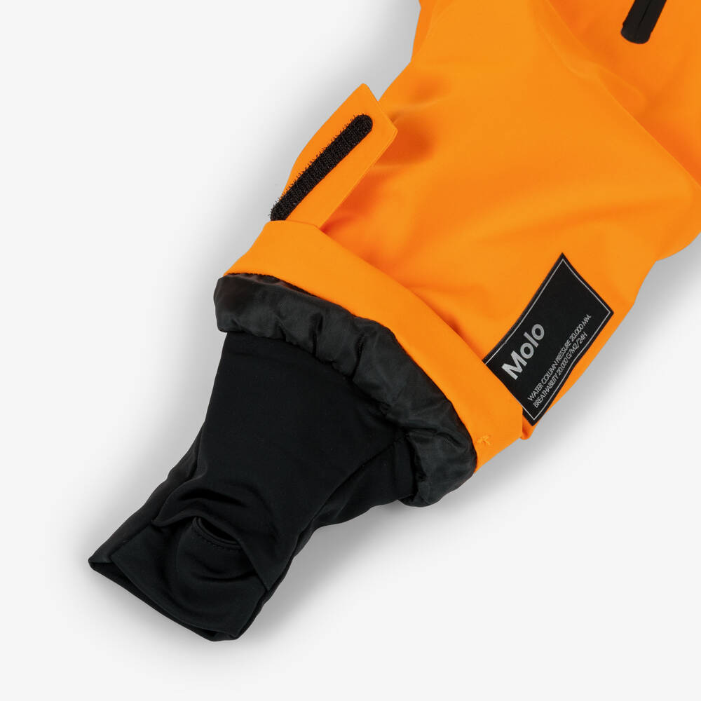Molo-Boys Bright Orange Technical Ski Jacket | Childrensalon