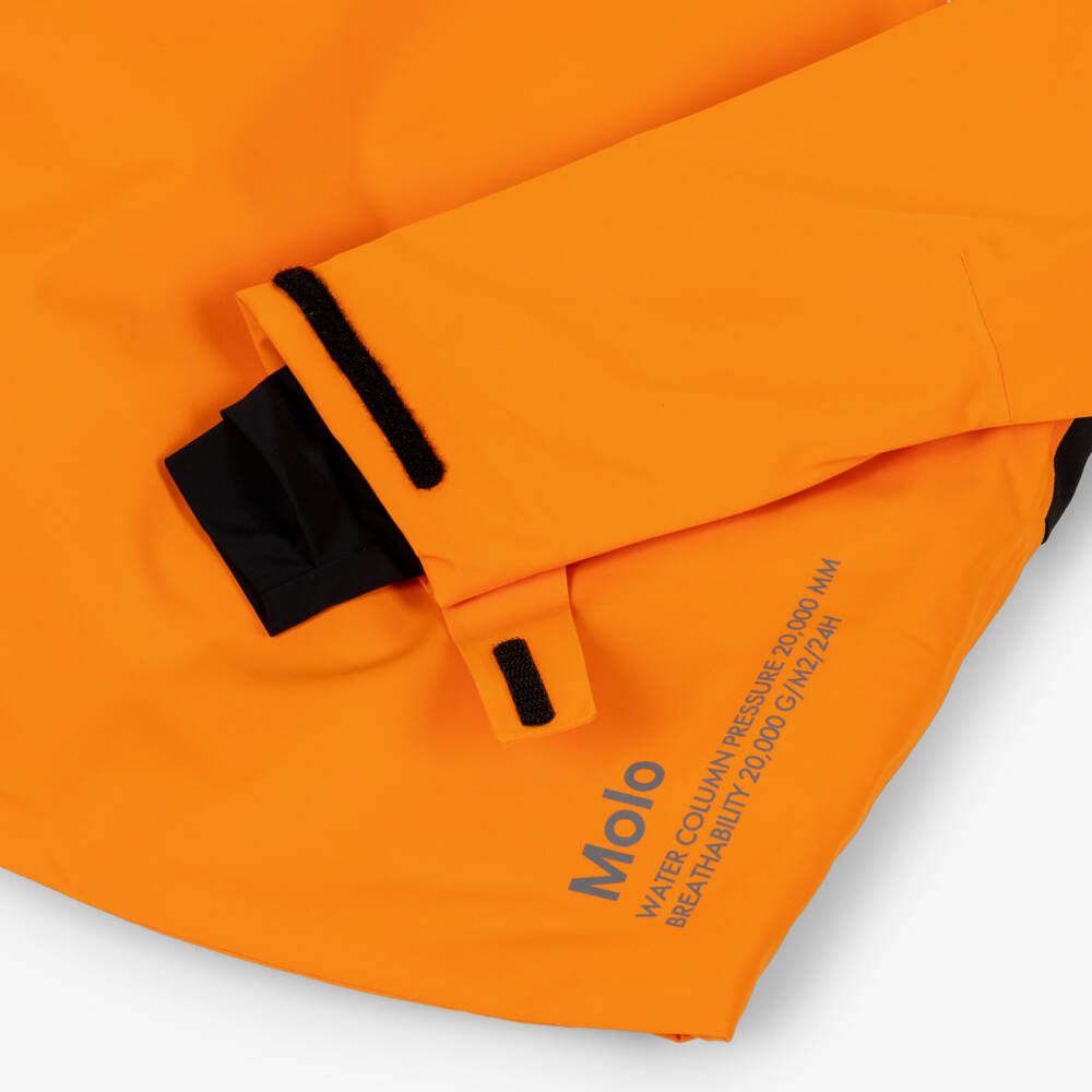 Molo-Boys Bright Orange Technical Ski Jacket | Childrensalon