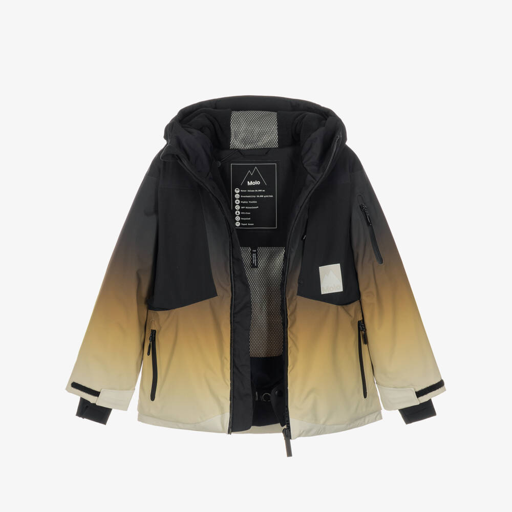Molo-Boys Brown Ombré Technical Ski Jacket | Childrensalon