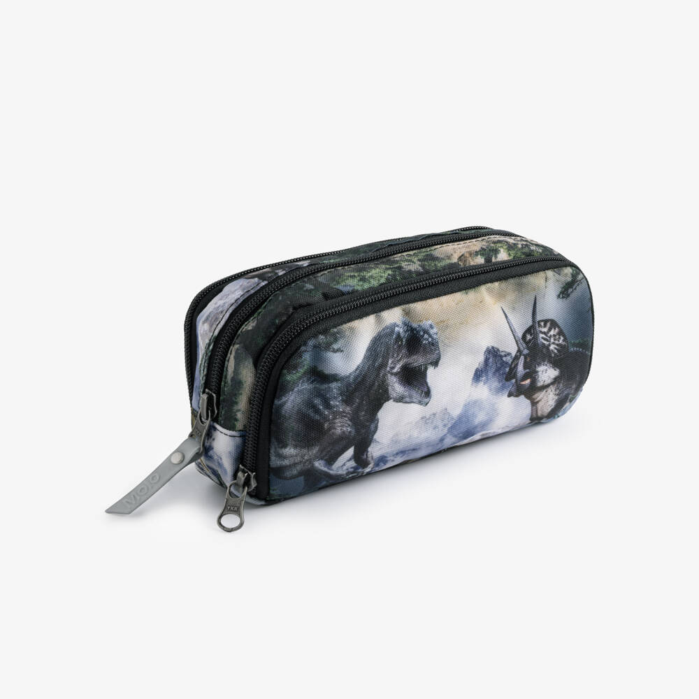 Molo-Boys Green Dino Pencil Case (21cm) | Childrensalon