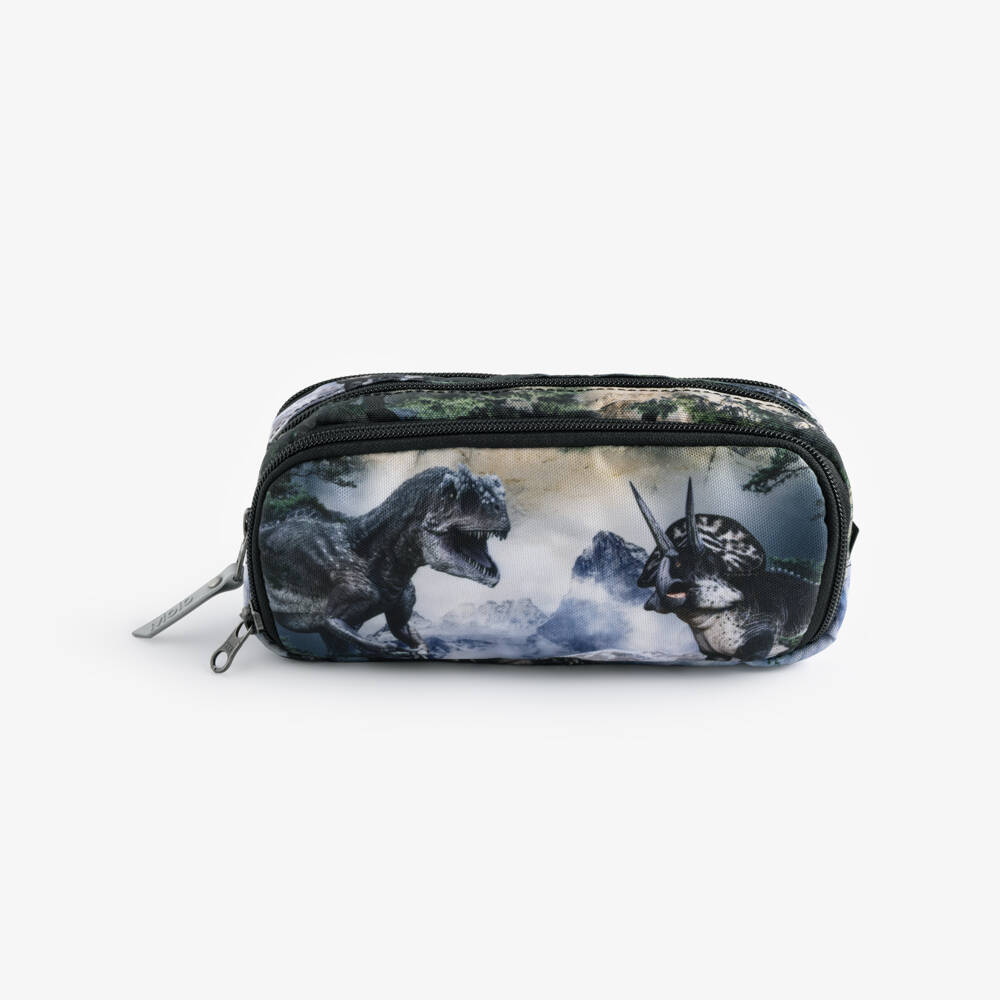 Molo-Boys Green Dino Pencil Case (21cm) | Childrensalon