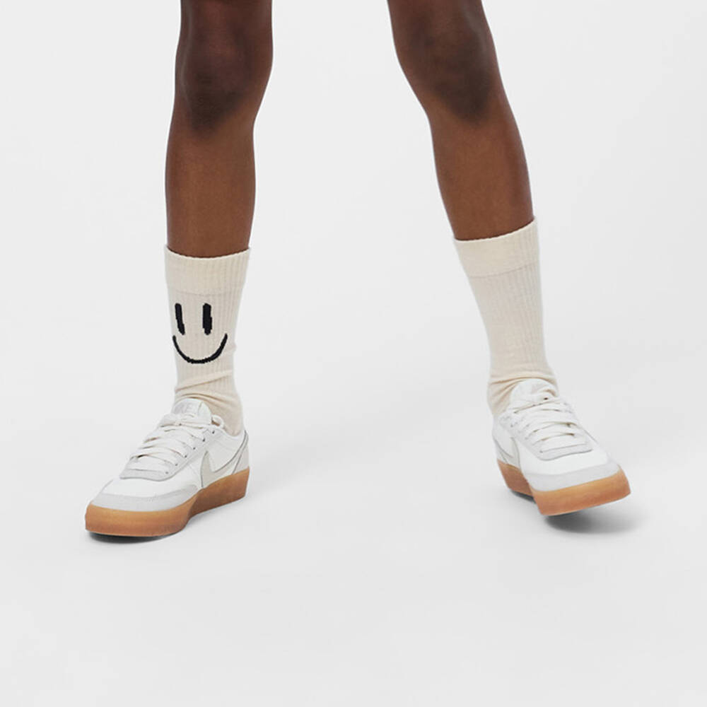 Molo-Носки зелено-кремовые из хлопка со смайлами для мальчиков (2пары) | Childrensalon