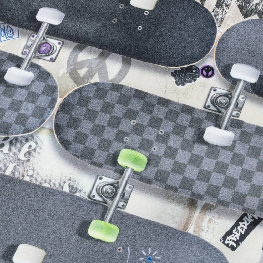 Molo-Футболка серая из органического хлопка со скейтбордом для мальчиков | Childrensalon