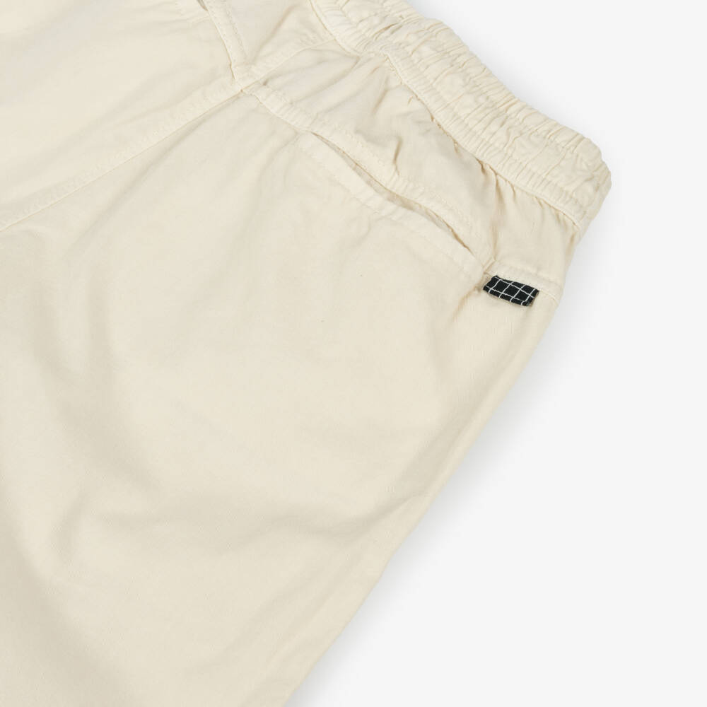 Molo-Boys Ivory Cotton Twill Trousers | Childrensalon