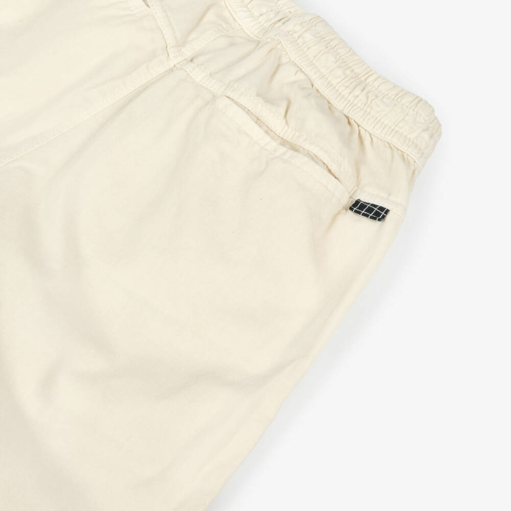 Molo-Boys Ivory Cotton Twill Trousers | Childrensalon