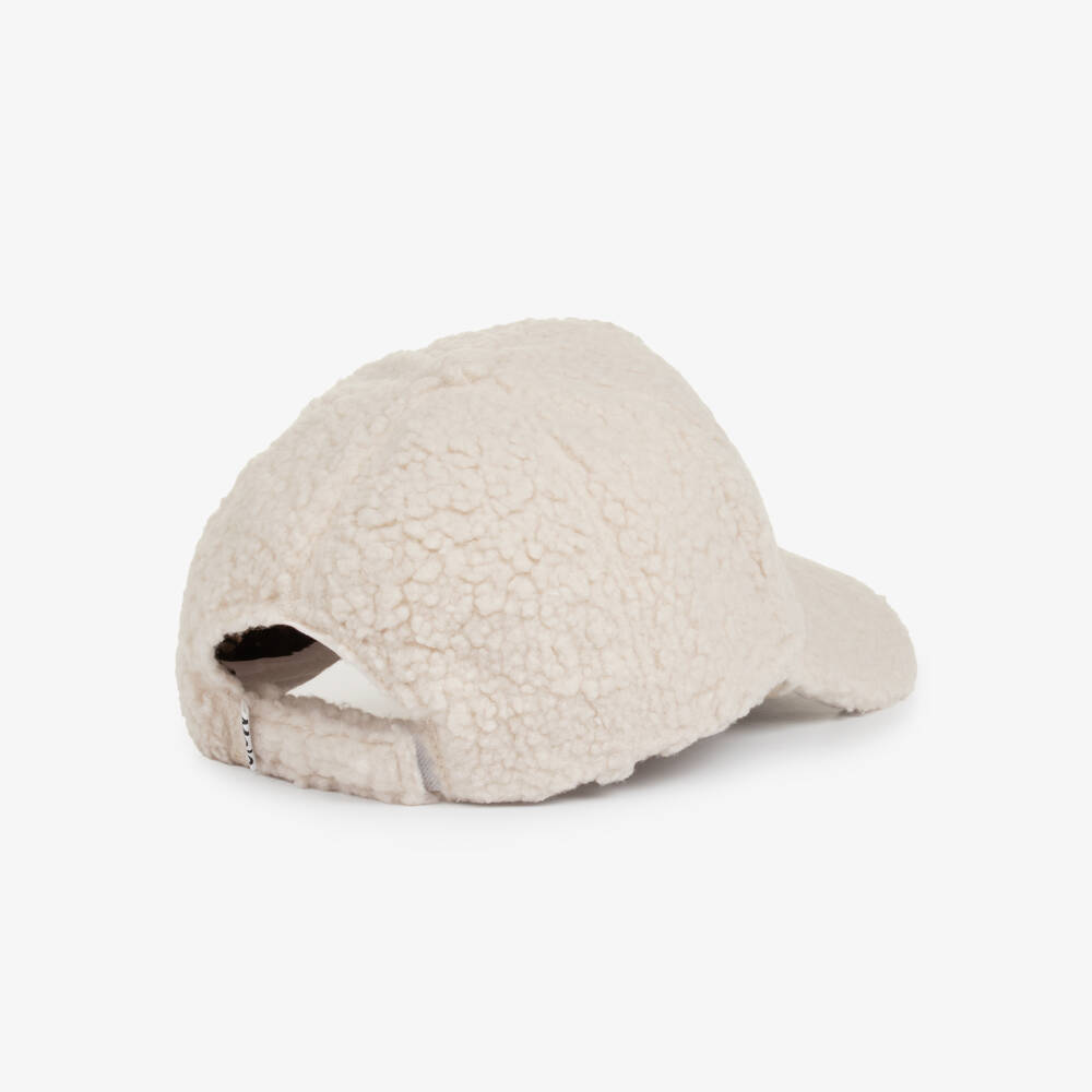 Molo-Boys Ivory Sherpa Fleece Cap | Childrensalon