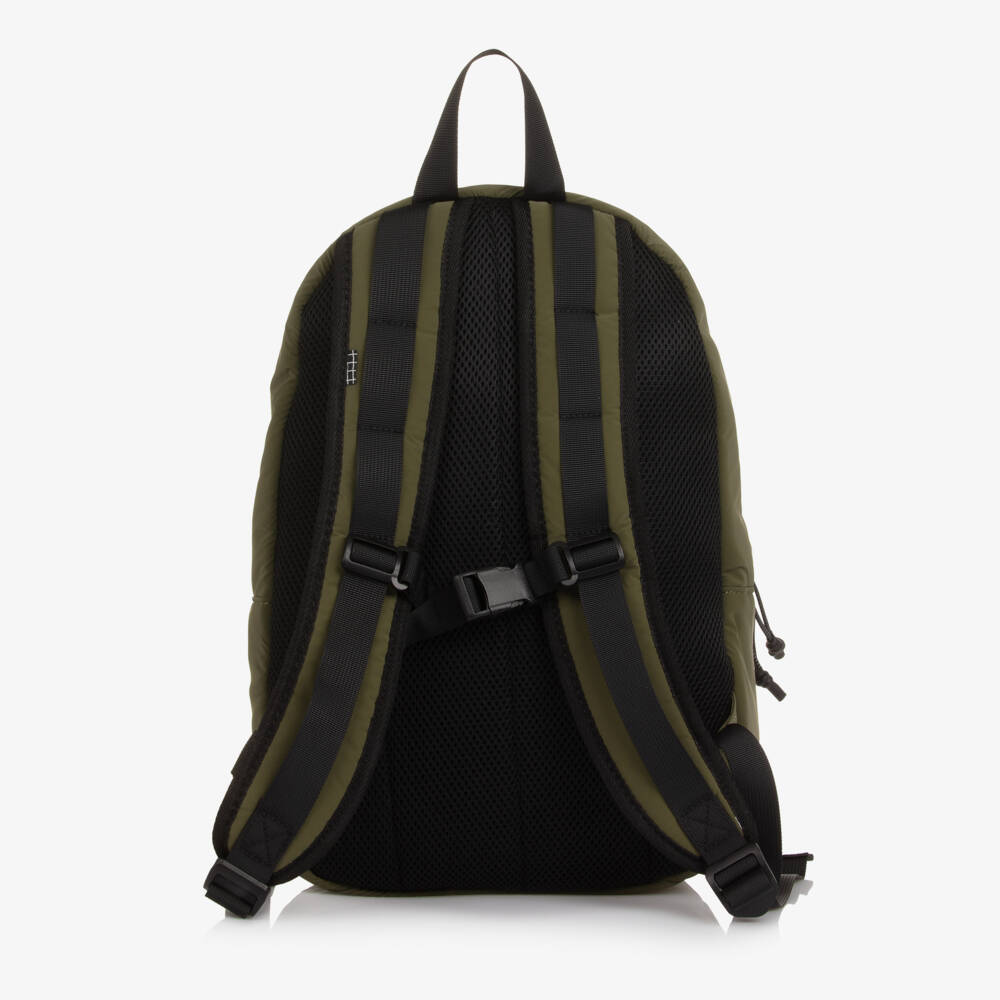Molo-Boys Khaki Green Bungee Cord Backpack (41cm) | Childrensalon
