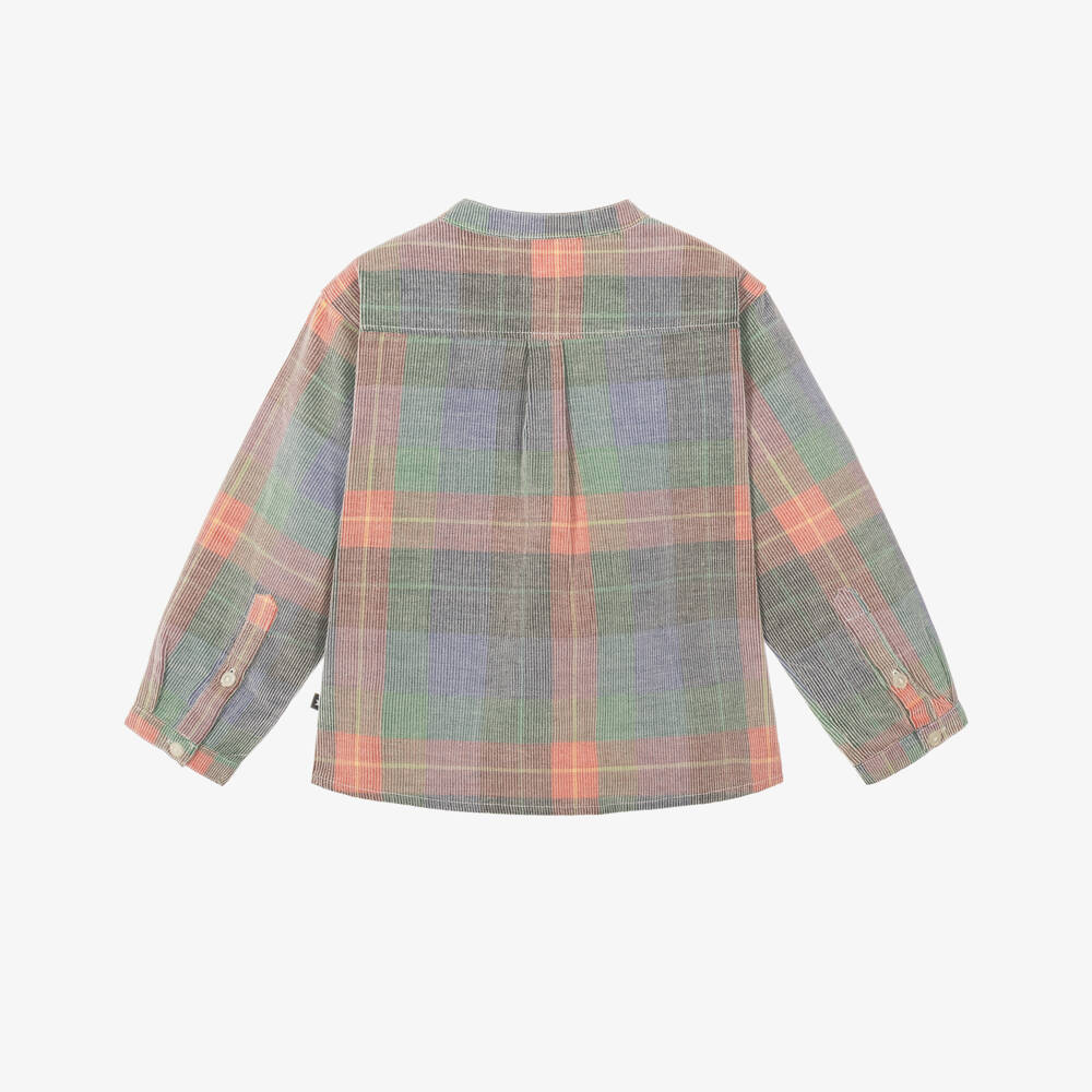 Molo-Boys Multicolour Check Corduroy Shirt | Childrensalon