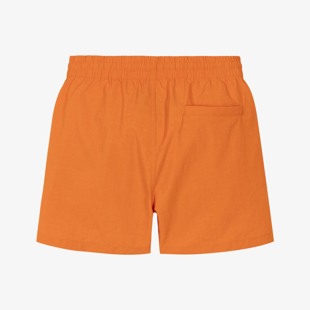 Molo-Boys Orange Drawstring Swim Shorts (UPF50+) | Childrensalon