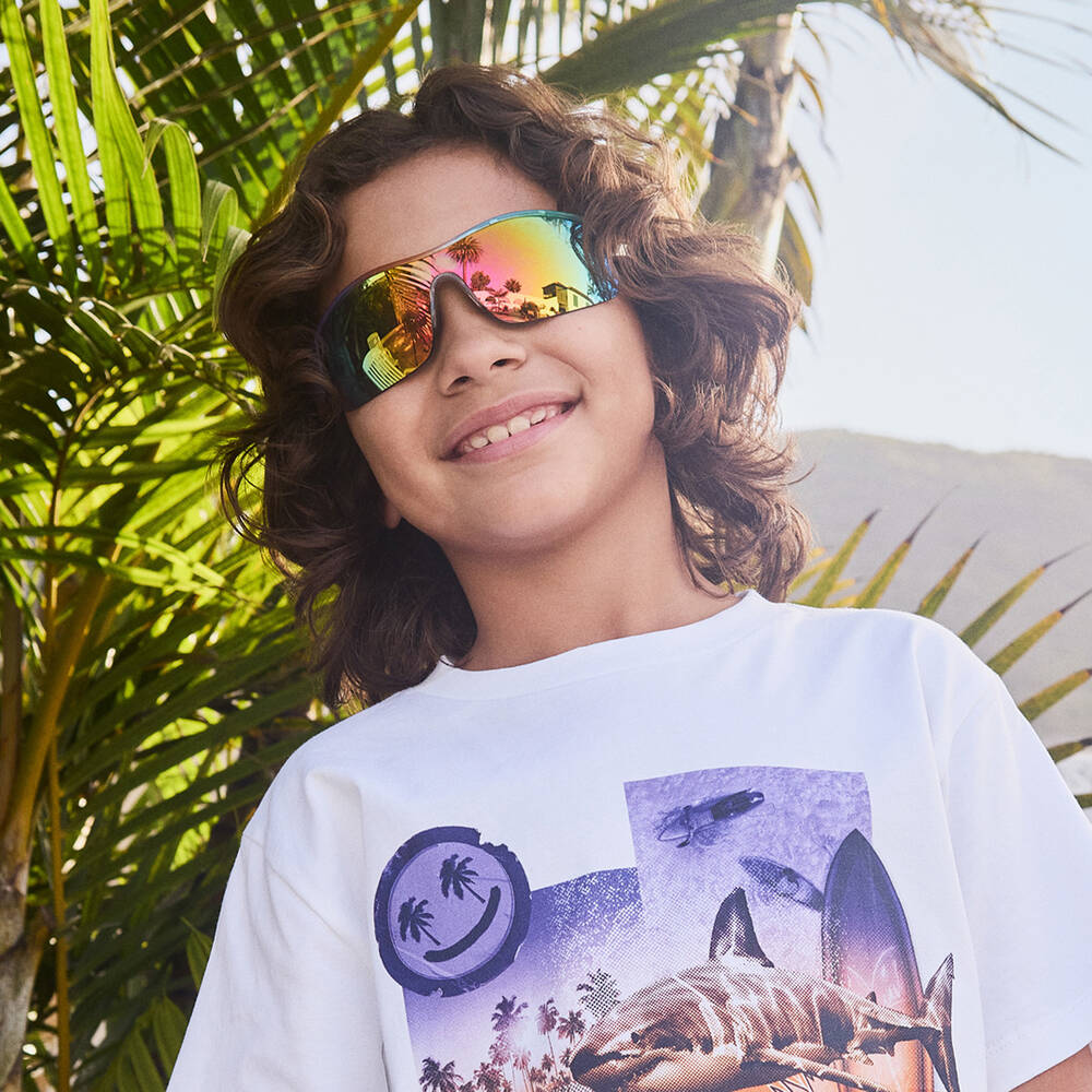 Molo-نظارات شمسية لون برتقالي وبنفسجي للأولاد (UVA/UVB) | Childrensalon