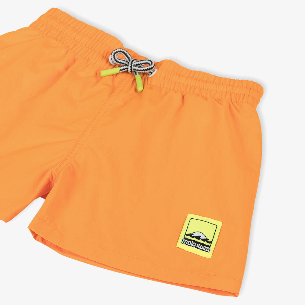 Molo-Boys Orange Swim Shorts (UPF50+) | Childrensalon