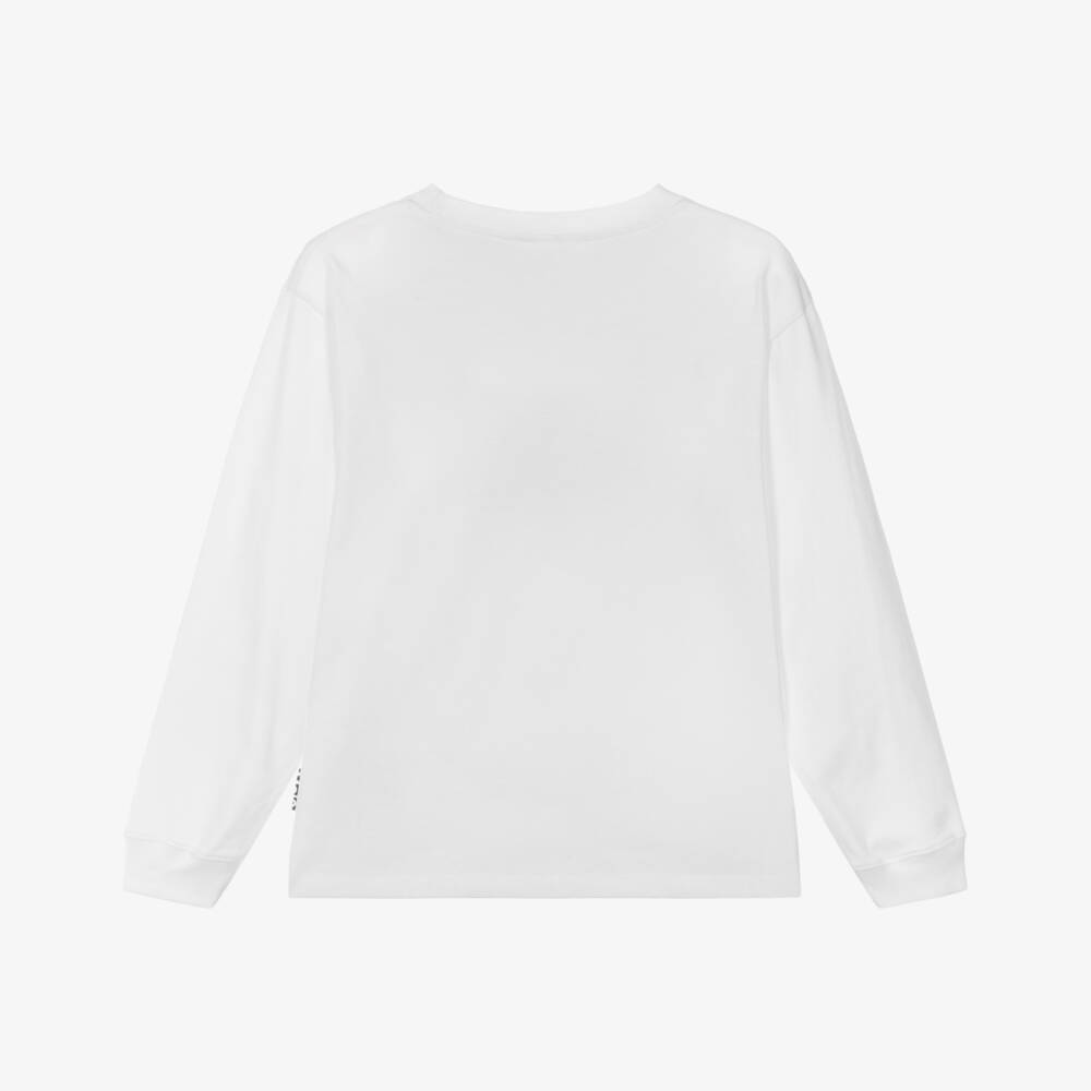 Molo-Белый топ из органического хлопка Баскетбол для мальчиков | Childrensalon