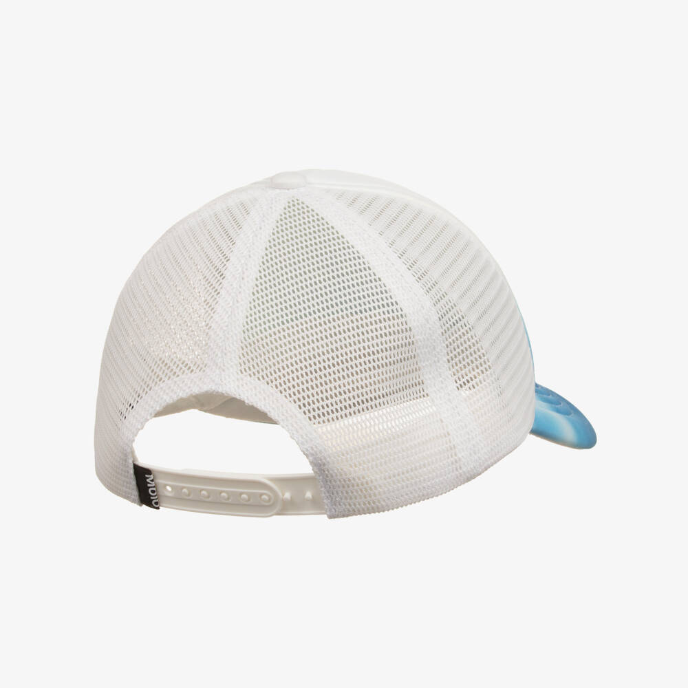 Molo-Boys White & Blue Wave Print Cap | Childrensalon