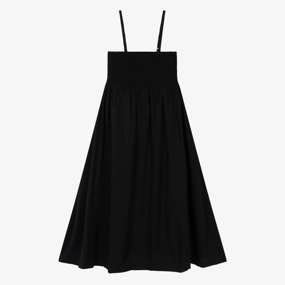 Molo-فستان مكشكش لون أسود للبنات | Childrensalon