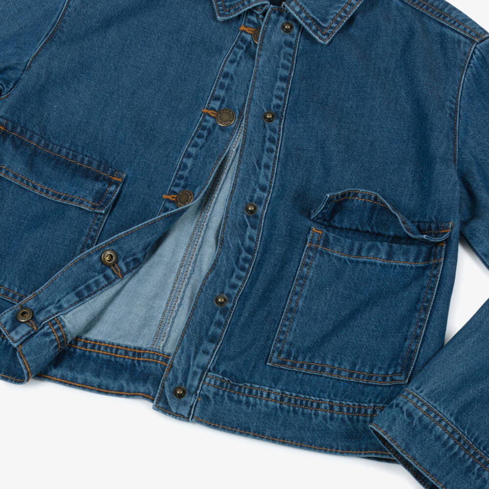 Molo-Куртка джинсовая из тенсела синяя для девочек | Childrensalon