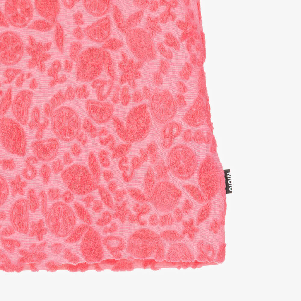 Molo-Топ без рукавов розовый жаккардовый с фруктами для девочек | Childrensalon